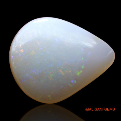 2.00 Cts Natural Australian Fire Opal Loose Gemstone Pear Cabochon 11x9x3 mm AE-191