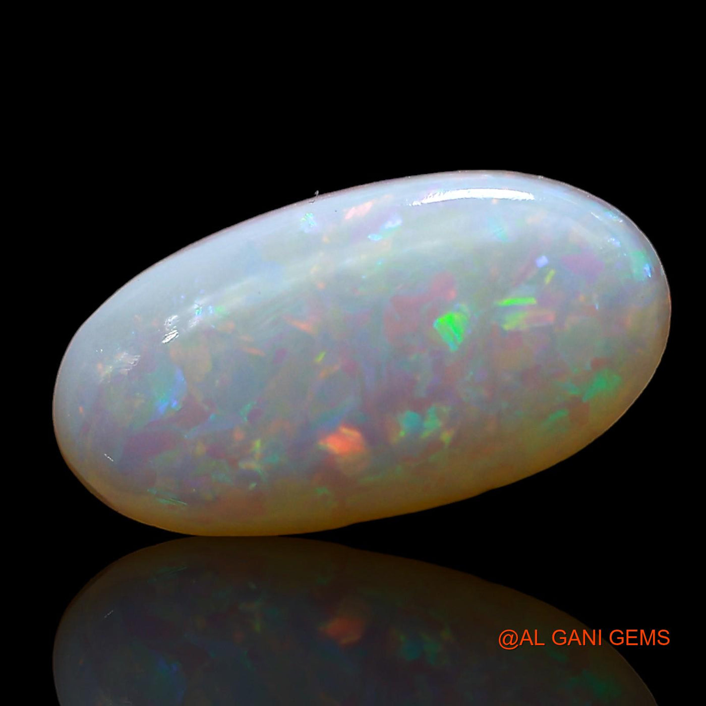 1.00 Cts Natural Australian Fire Opal Loose Gemstone Oval Cabochon 12x6x2 mm AE-194