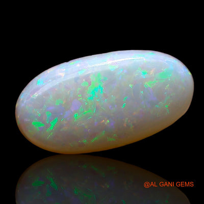1.00 Cts Natural Australian Fire Opal Loose Gemstone Oval Cabochon 12x6x2 mm AE-194