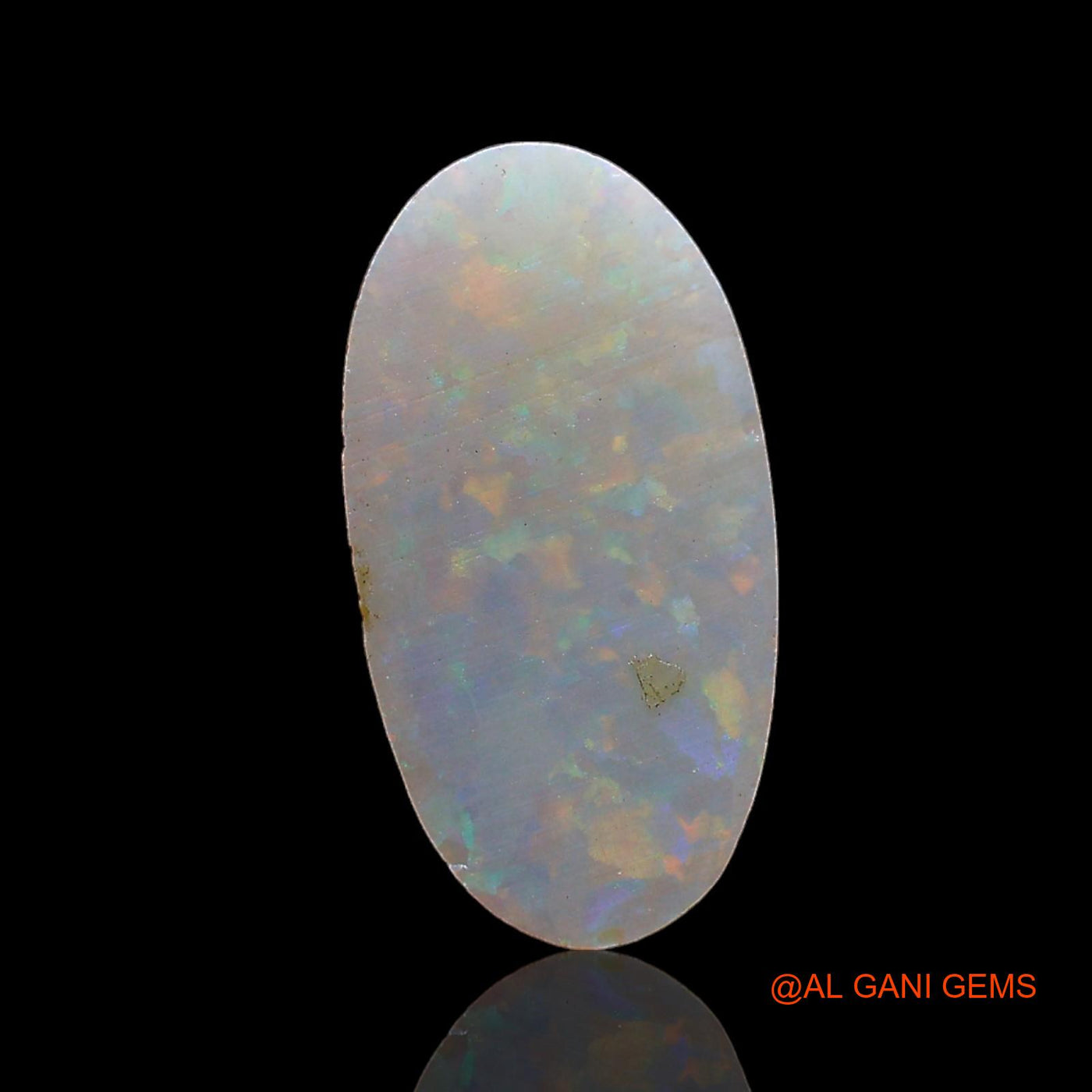 1.00 Cts Natural Australian Fire Opal Loose Gemstone Oval Cabochon 12x6x2 mm AE-194