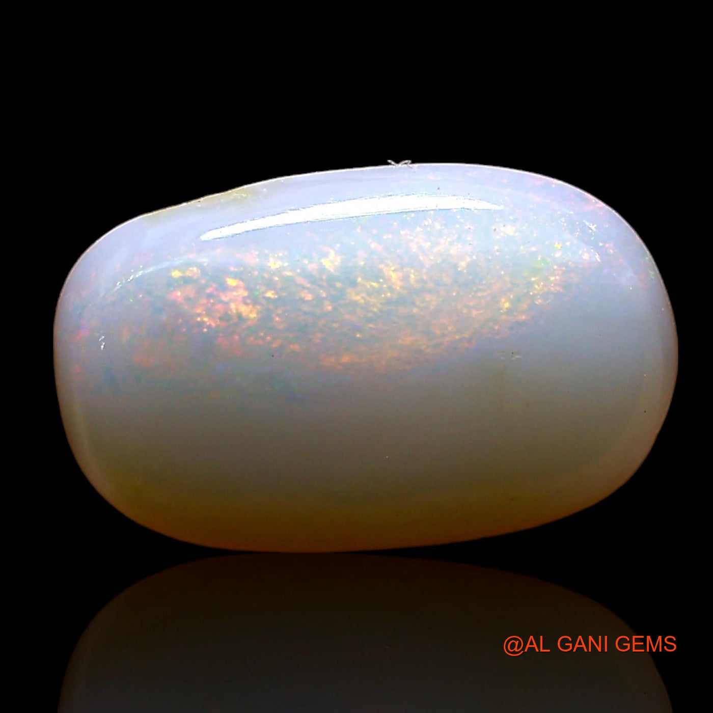 1.00 Cts Natural Australian Fire Opal Oval Cabochon Loose Gemstone For Jewelry 11x7x3 mm AE-195