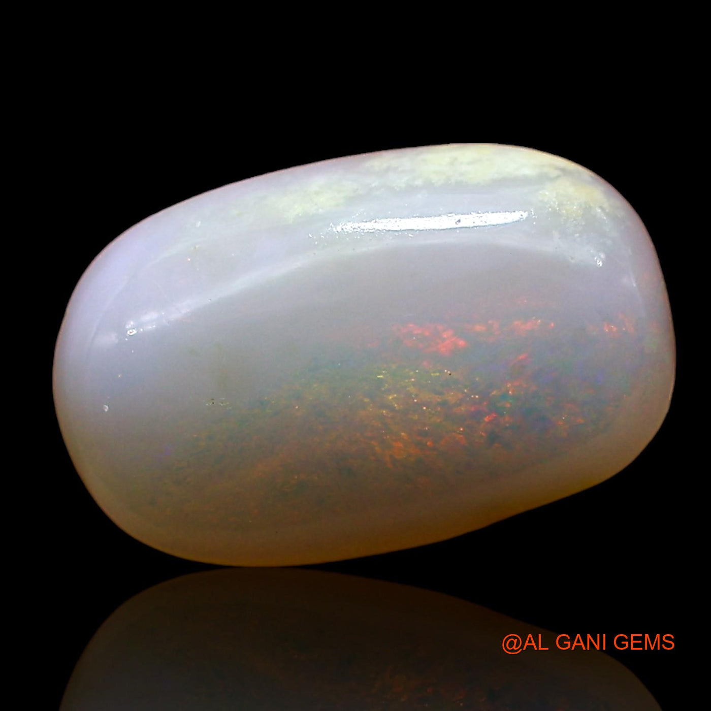 1.00 Cts Natural Australian Fire Opal Oval Cabochon Loose Gemstone For Jewelry 11x7x3 mm AE-195