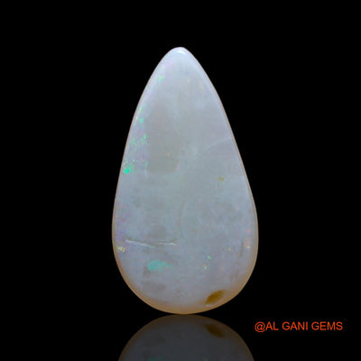 Natural Fire Opal Gemstone 0.80 Cts Loose Pear Cabochon From Australia 11x6x2 mm AE-196