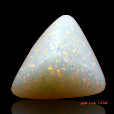 3.00 Cts Natural Australian Fire Opal Loose Gemstone Trillion Cabochon 13x12x5 mm AE-197