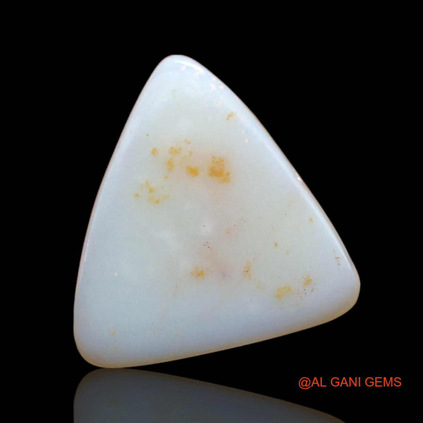 3.00 Cts Natural Australian Fire Opal Loose Gemstone Trillion Cabochon 13x12x5 mm AE-197