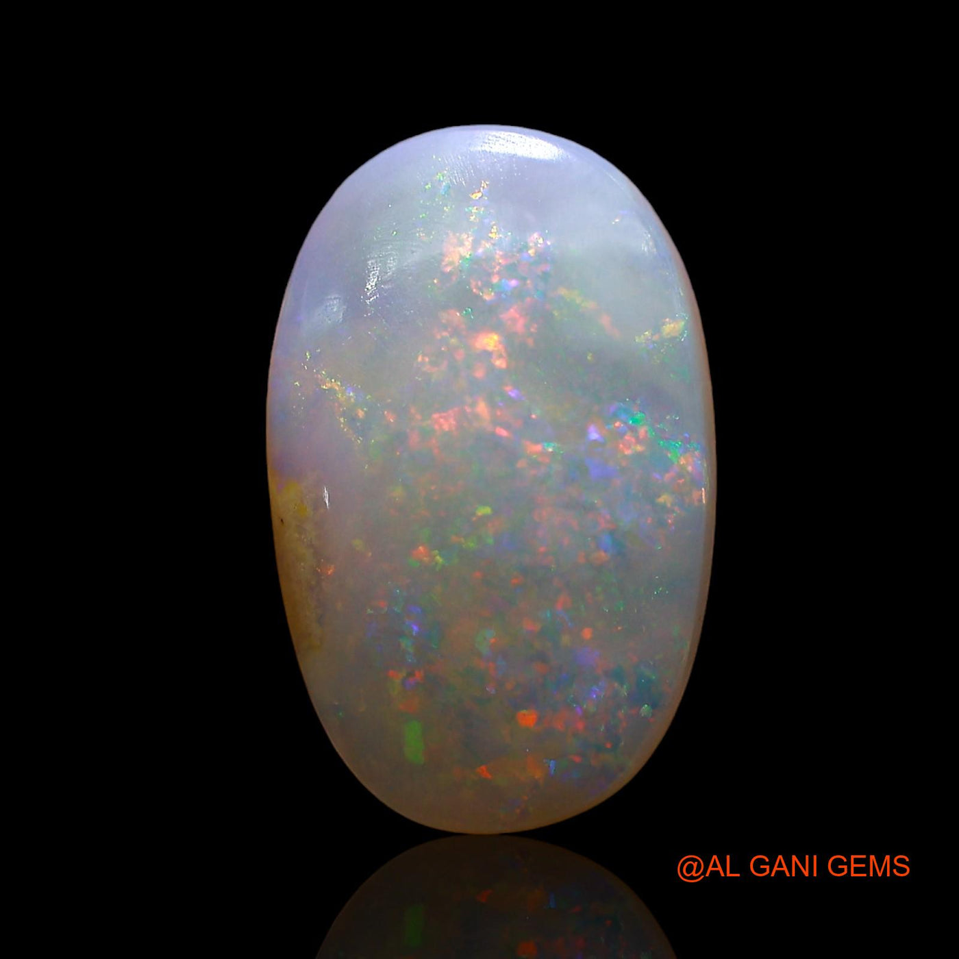 4.00 Cts Unheated Australian Fire Opal Loose Gemstone Oval Cabochon Natural 15x9x3 mm AE-198