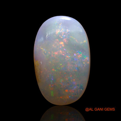 4.00 Cts Unheated Australian Fire Opal Loose Gemstone Oval Cabochon Natural 15x9x3 mm AE-198