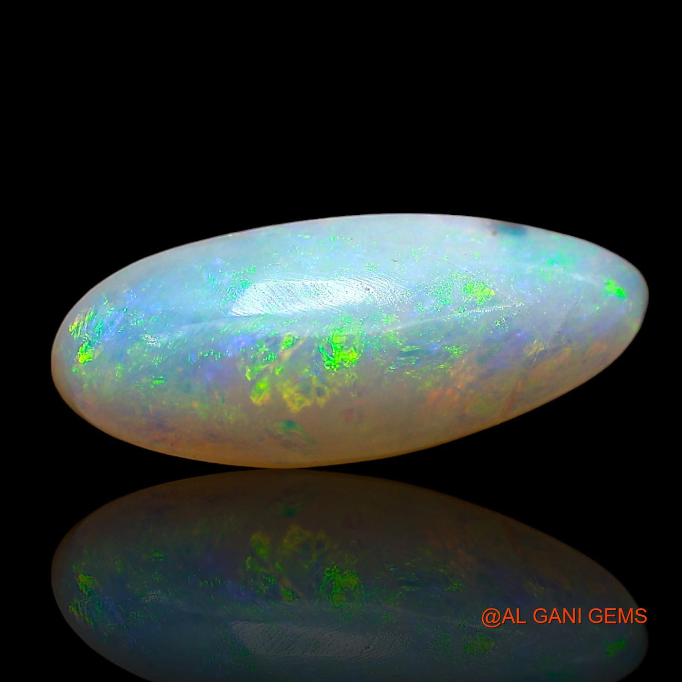 3.00 Cts Natural Australian Fire Opal Loose Gemstone Fancy Cabochon 17x6x5 mm AE-199