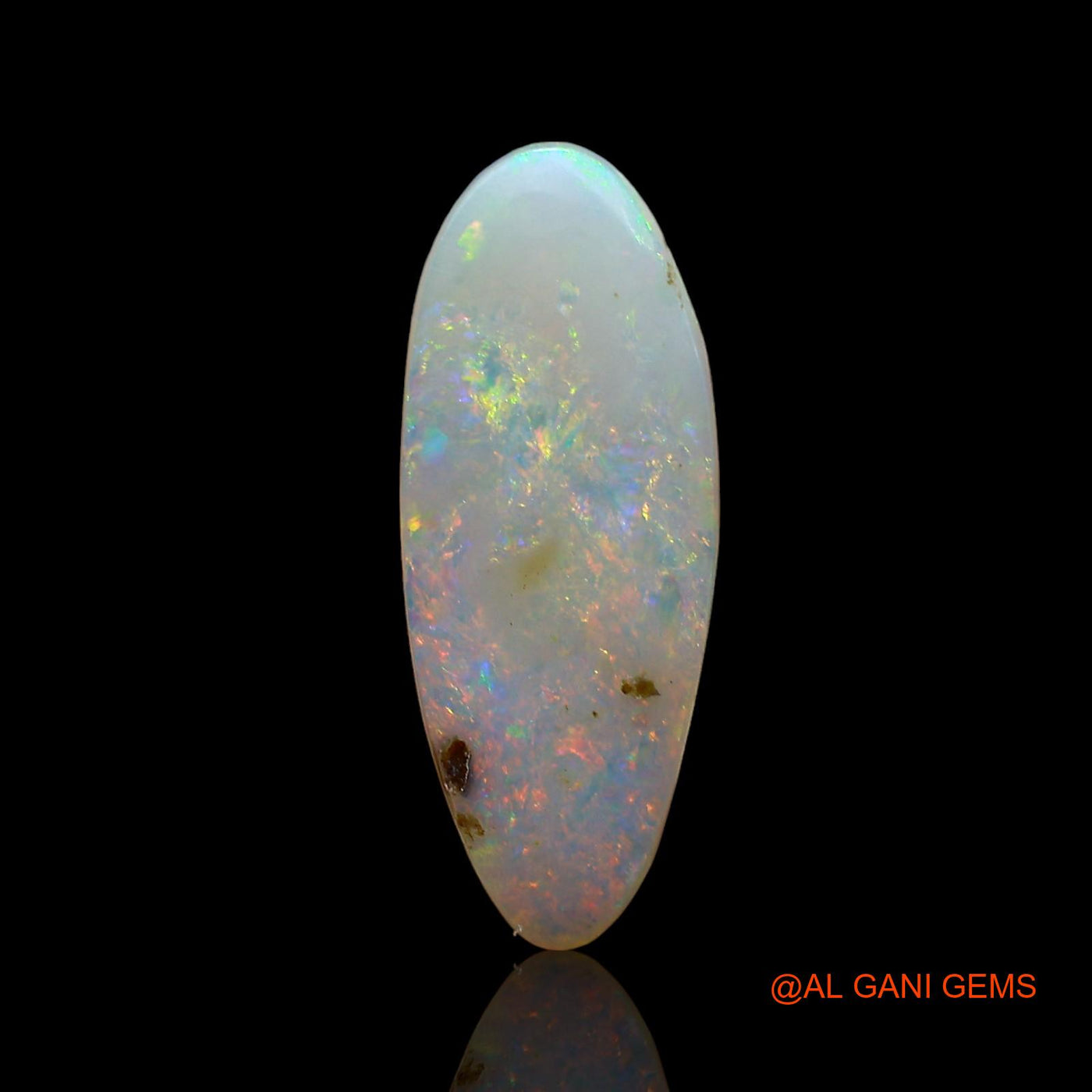 3.00 Cts Natural Australian Fire Opal Loose Gemstone Fancy Cabochon 17x6x5 mm AE-199