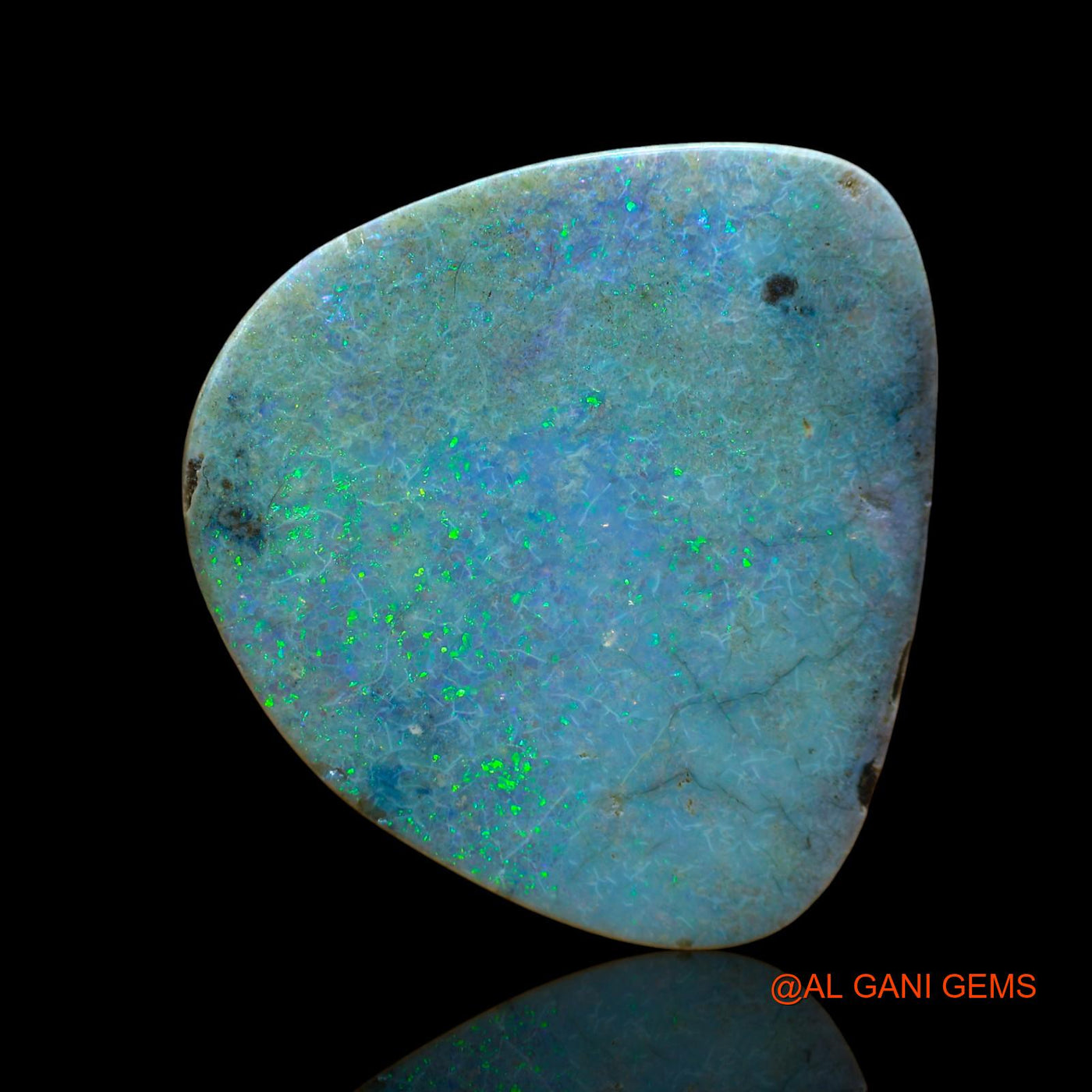 Natural Untreated Fire Opal Loose Gemstone Fancy Cabochon From Australia 12.00 Cts 27x25x3 mm AE-1