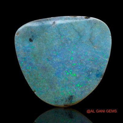 Natural Untreated Fire Opal Loose Gemstone Fancy Cabochon From Australia 12.00 Cts 27x25x3 mm AE-1