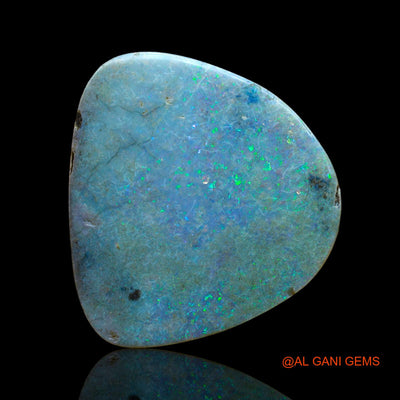 Natural Untreated Fire Opal Loose Gemstone Fancy Cabochon From Australia 12.00 Cts 27x25x3 mm AE-1