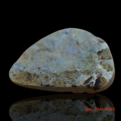 Natural Untreated Fire Opal Loose Gemstone Fancy Cabochon From Australia 12.00 Cts 27x25x3 mm AE-1