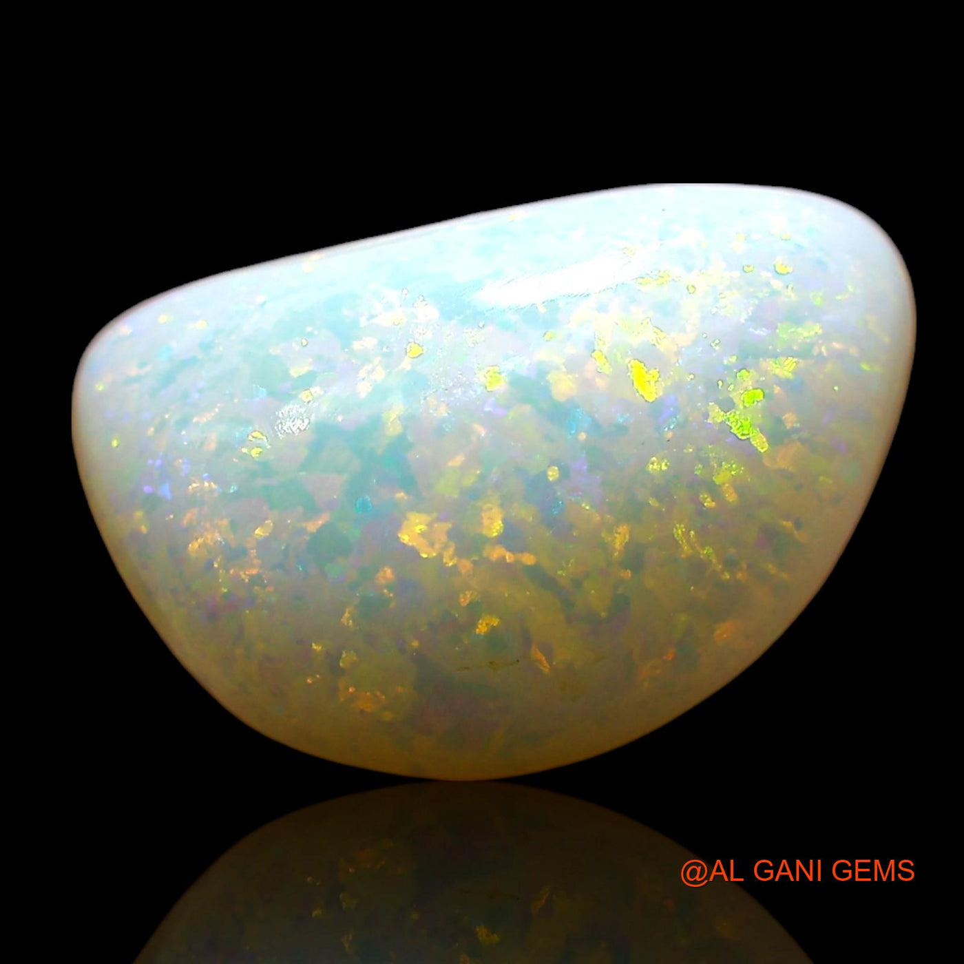 3.00 Cts Natural Australian Fire Opal Loose Gemstone Fancy Cabochon 12x8x4 mm AE-200