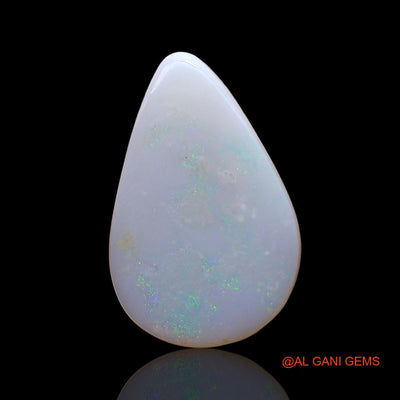 Natural Untreated Fire Opal Loose Gemstone Pear Cabochon From Australia 3.00 Cts 18x12x2 mm AE-202