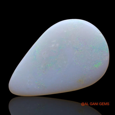 Natural Untreated Fire Opal Loose Gemstone Pear Cabochon From Australia 3.00 Cts 18x12x2 mm AE-202