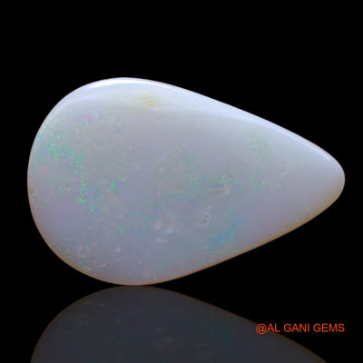 Natural Untreated Fire Opal Loose Gemstone Pear Cabochon From Australia 3.00 Cts 18x12x2 mm AE-202