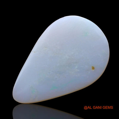 Natural Untreated Fire Opal Loose Gemstone Pear Cabochon From Australia 3.00 Cts 18x12x2 mm AE-202