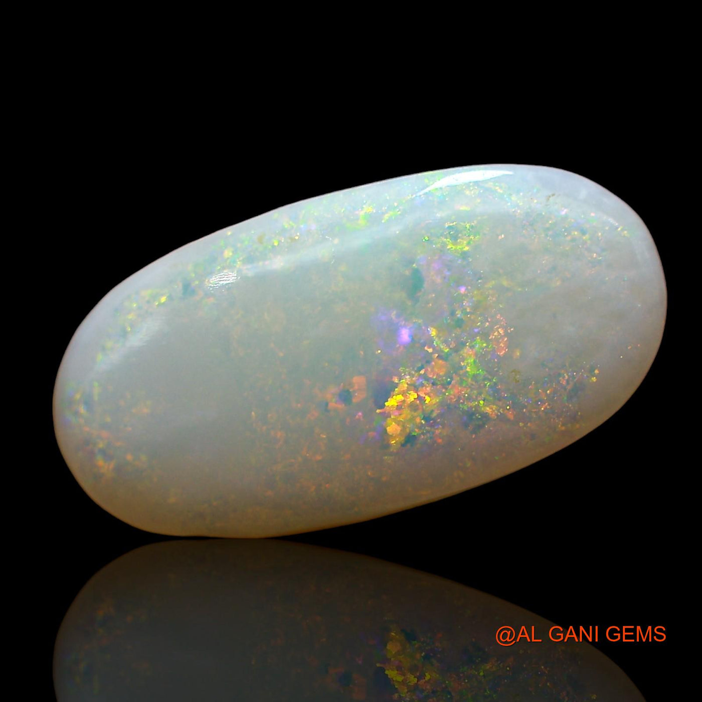4.00 Cts Natural Australian Fire Opal Loose Gemstone Oval Cabochon 19x9x3 mm AE-203