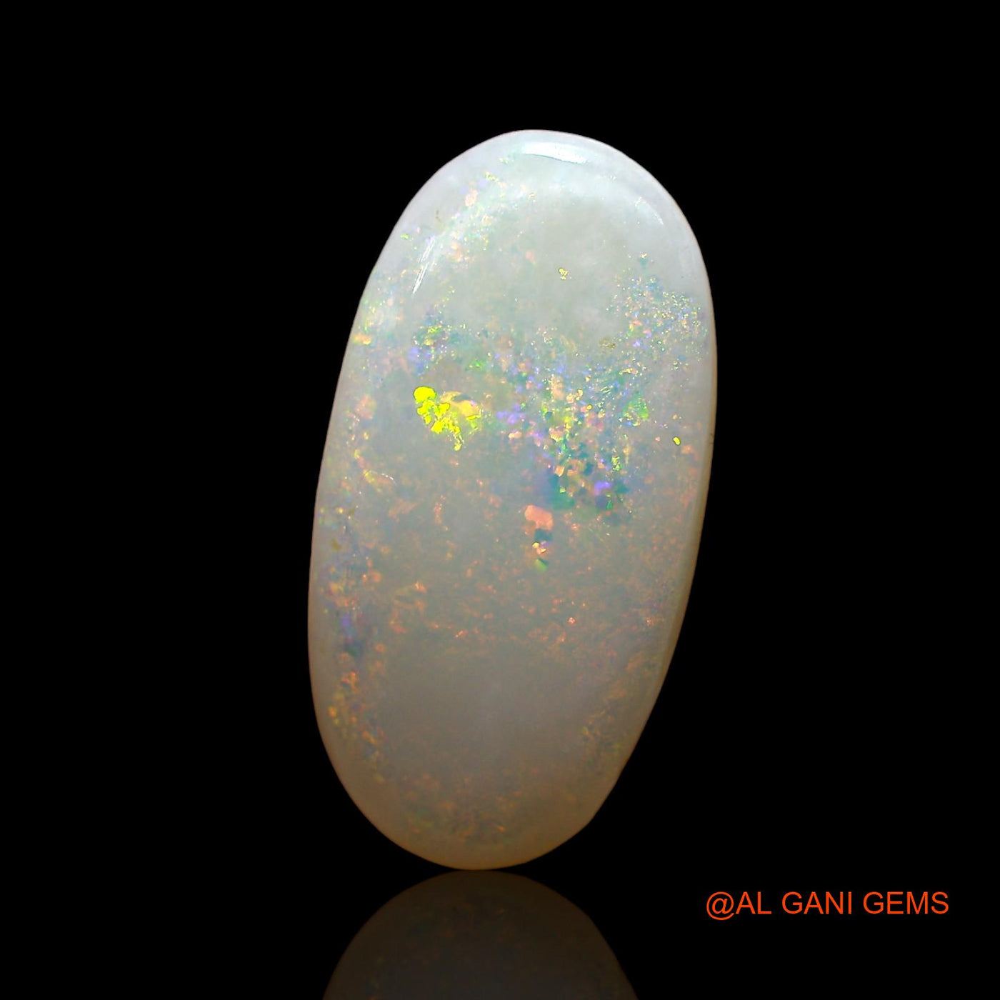 4.00 Cts Natural Australian Fire Opal Loose Gemstone Oval Cabochon 19x9x3 mm AE-203