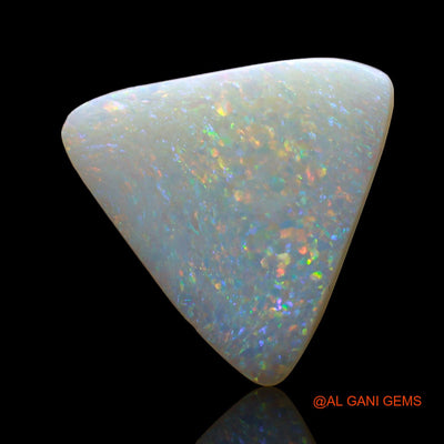 Natural Untreated Fire Opal Loose Gemstone Trillion Cabochon From Australia 3.00 Cts 14x13x2 mm AE-207