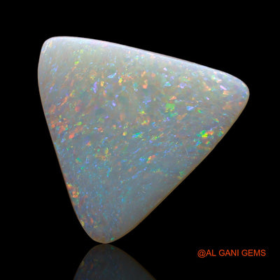 Natural Untreated Fire Opal Loose Gemstone Trillion Cabochon From Australia 3.00 Cts 14x13x2 mm AE-207