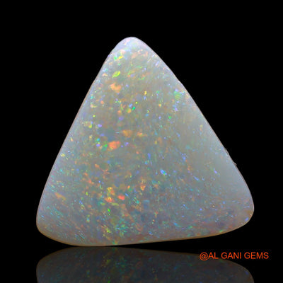 Natural Untreated Fire Opal Loose Gemstone Trillion Cabochon From Australia 3.00 Cts 14x13x2 mm AE-207