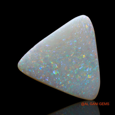 Natural Untreated Fire Opal Loose Gemstone Trillion Cabochon From Australia 3.00 Cts 14x13x2 mm AE-207