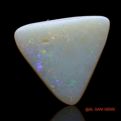 Natural Untreated Fire Opal Loose Gemstone Trillion Cabochon From Australia 3.00 Cts 14x13x2 mm AE-207