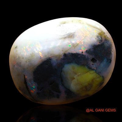 12.00 Cts Natural Australian Fire Opal Loose Gemstone Oval Cabochon 19x15x7 mm AE-20