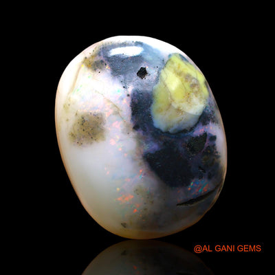 12.00 Cts Natural Australian Fire Opal Loose Gemstone Oval Cabochon 19x15x7 mm AE-20