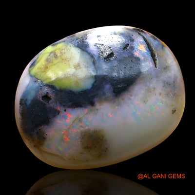 12.00 Cts Natural Australian Fire Opal Loose Gemstone Oval Cabochon 19x15x7 mm AE-20