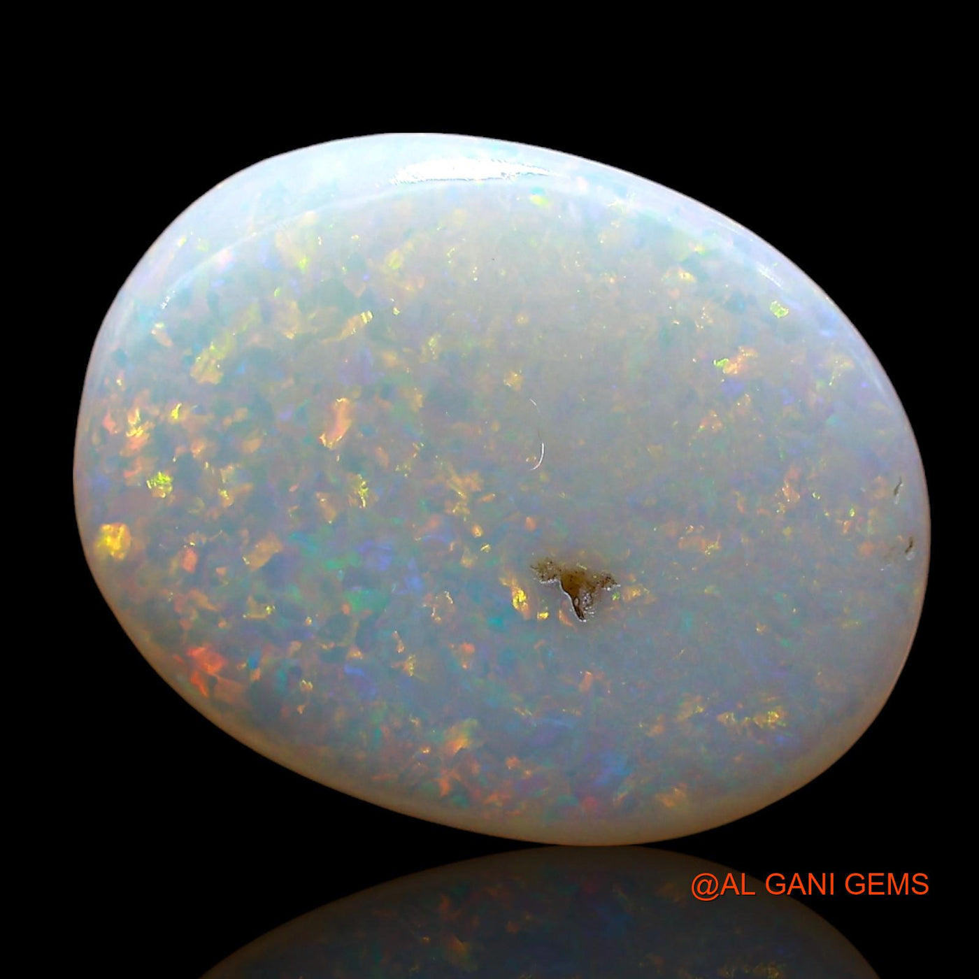 4.00 Cts Unheated Australian Fire Opal Loose Gemstone Oval Cabochon Natural 16x12x3 mm AE-210