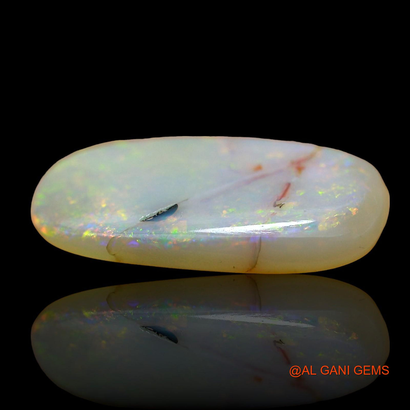 4.00 Cts Natural Australian Fire Opal Loose Gemstone Oval Cabochon 18x10x3 mm AE-212