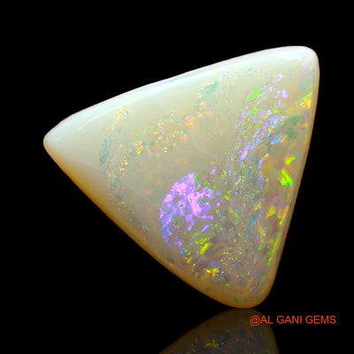 4.00 Cts Unheated Australian Fire Opal Loose Gemstone Trillion Cabochon Natural 14x13x4 mm AE-214