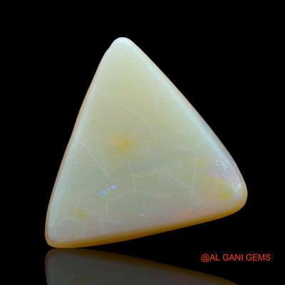 4.00 Cts Unheated Australian Fire Opal Loose Gemstone Trillion Cabochon Natural 14x13x4 mm AE-214