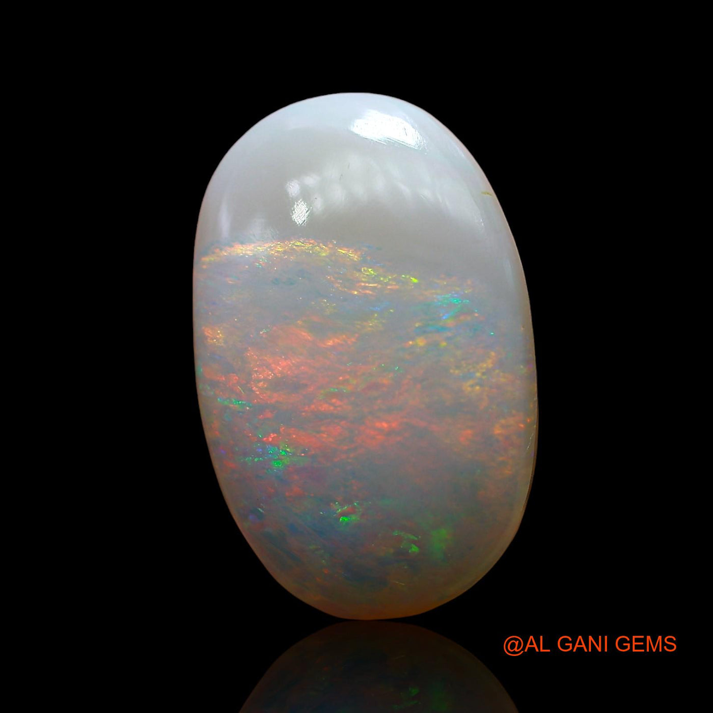 Natural Untreated Fire Opal Loose Gemstone Oval Cabochon From Australia 4.00 Cts 16x11x3 mm AE-215