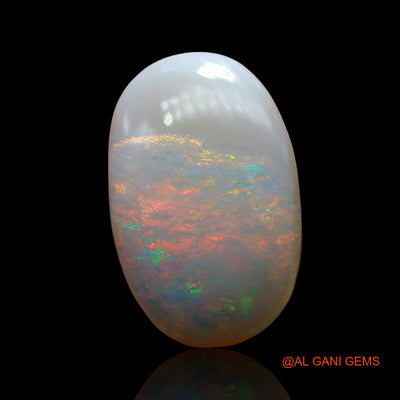 Natural Untreated Fire Opal Loose Gemstone Oval Cabochon From Australia 4.00 Cts 16x11x3 mm AE-215