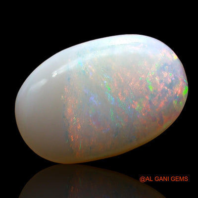 Natural Untreated Fire Opal Loose Gemstone Oval Cabochon From Australia 4.00 Cts 16x11x3 mm AE-215