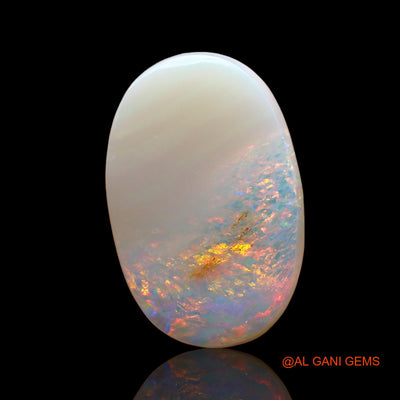Natural Untreated Fire Opal Loose Gemstone Oval Cabochon From Australia 4.00 Cts 16x11x3 mm AE-215