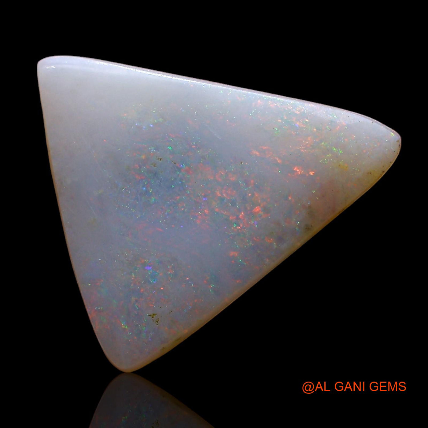 2.00 Cts Natural Australian Fire Opal Loose Gemstone Trillion Cabochon 15x14x2 mm AE-216