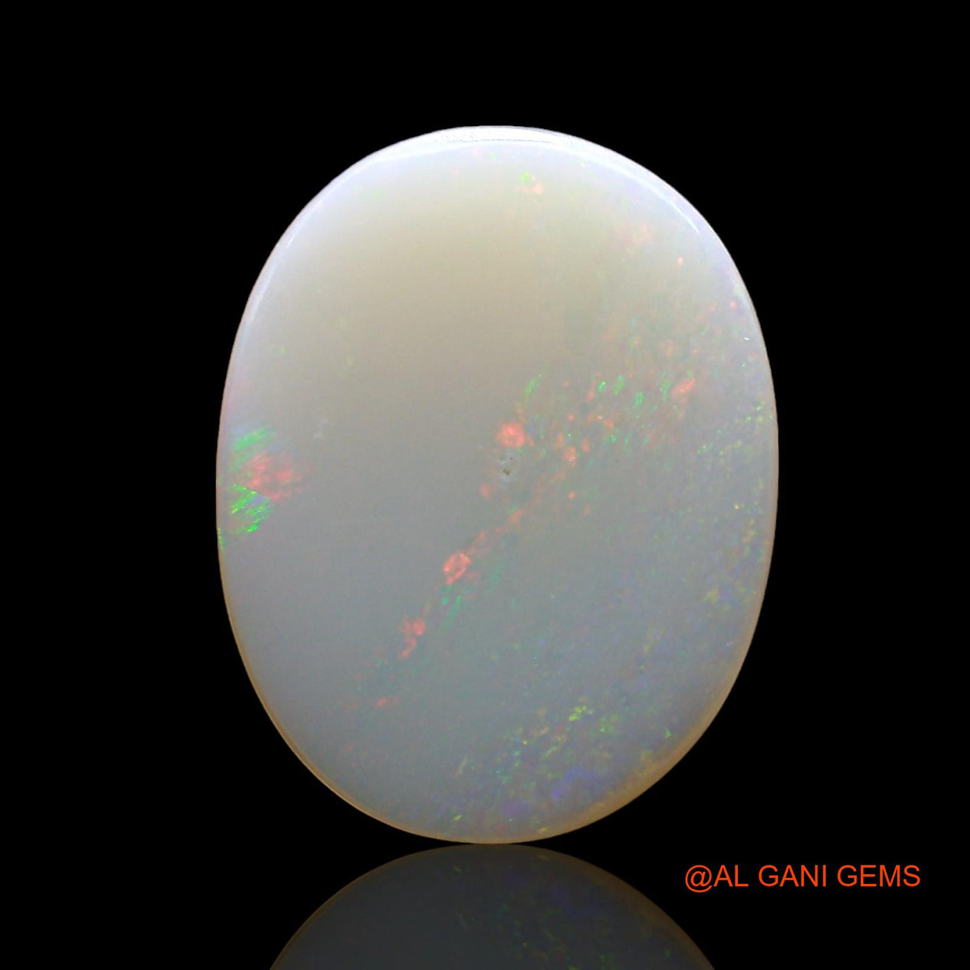 3.00 Cts Unheated Australian Fire Opal Loose Gemstone Oval Cabochon Natural 16x12x2 mm AE-217