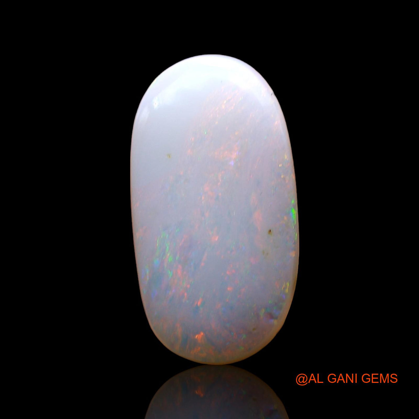 4.00 Cts Natural Australian Fire Opal Loose Gemstone Oval Cabochon 17x9x4 mm AE-218