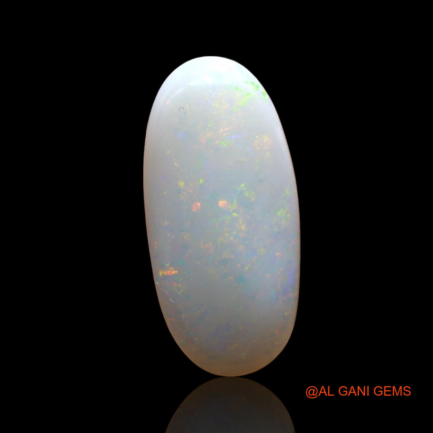 Natural Fire Opal Gemstone 3.00 Cts Loose Oval Cabochon From Australia 18x9x3 mm AE-219