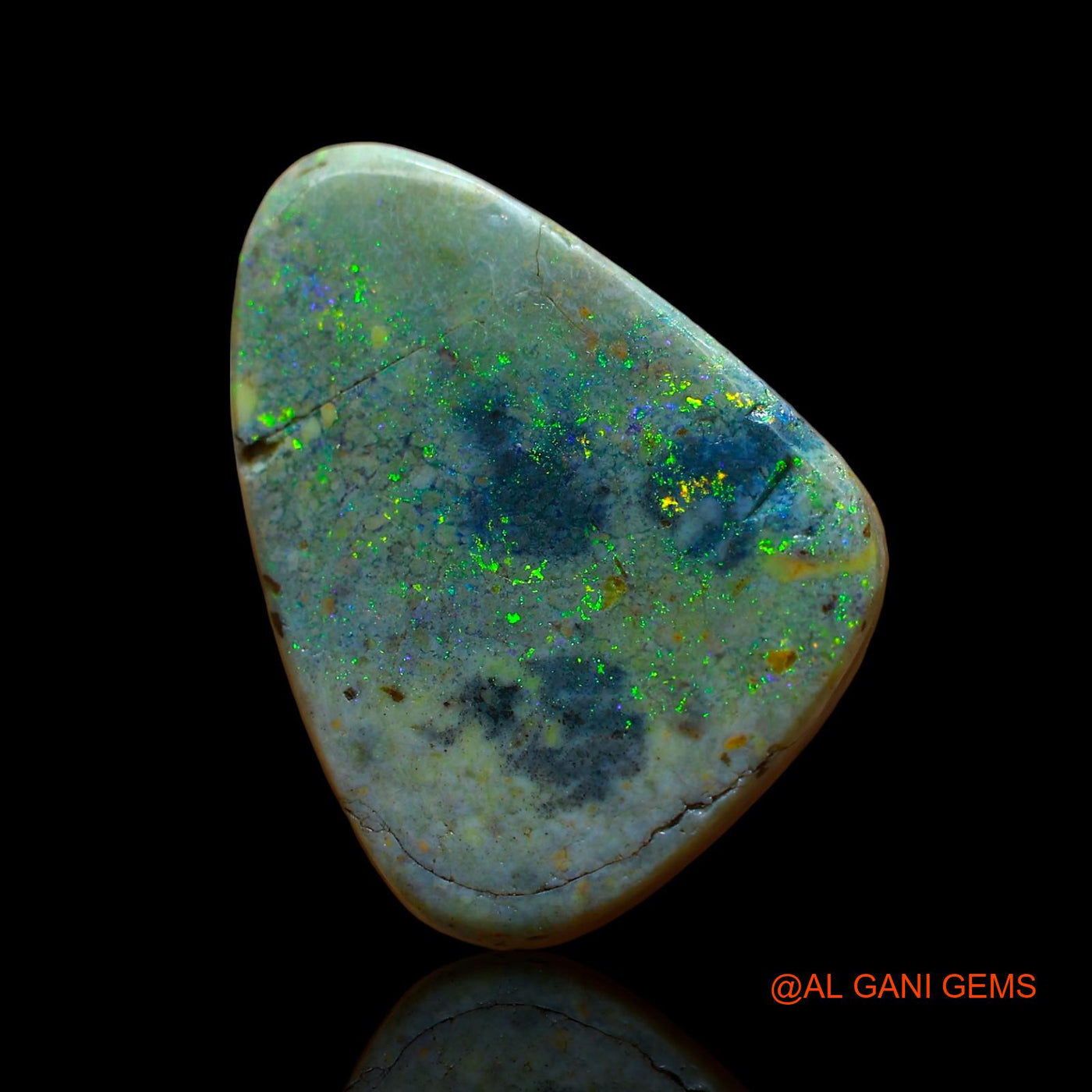 10.00 Cts Unheated Australian Fire Opal Loose Gemstone Fancy Cabochon Natural 20x15x4 mm AE-21