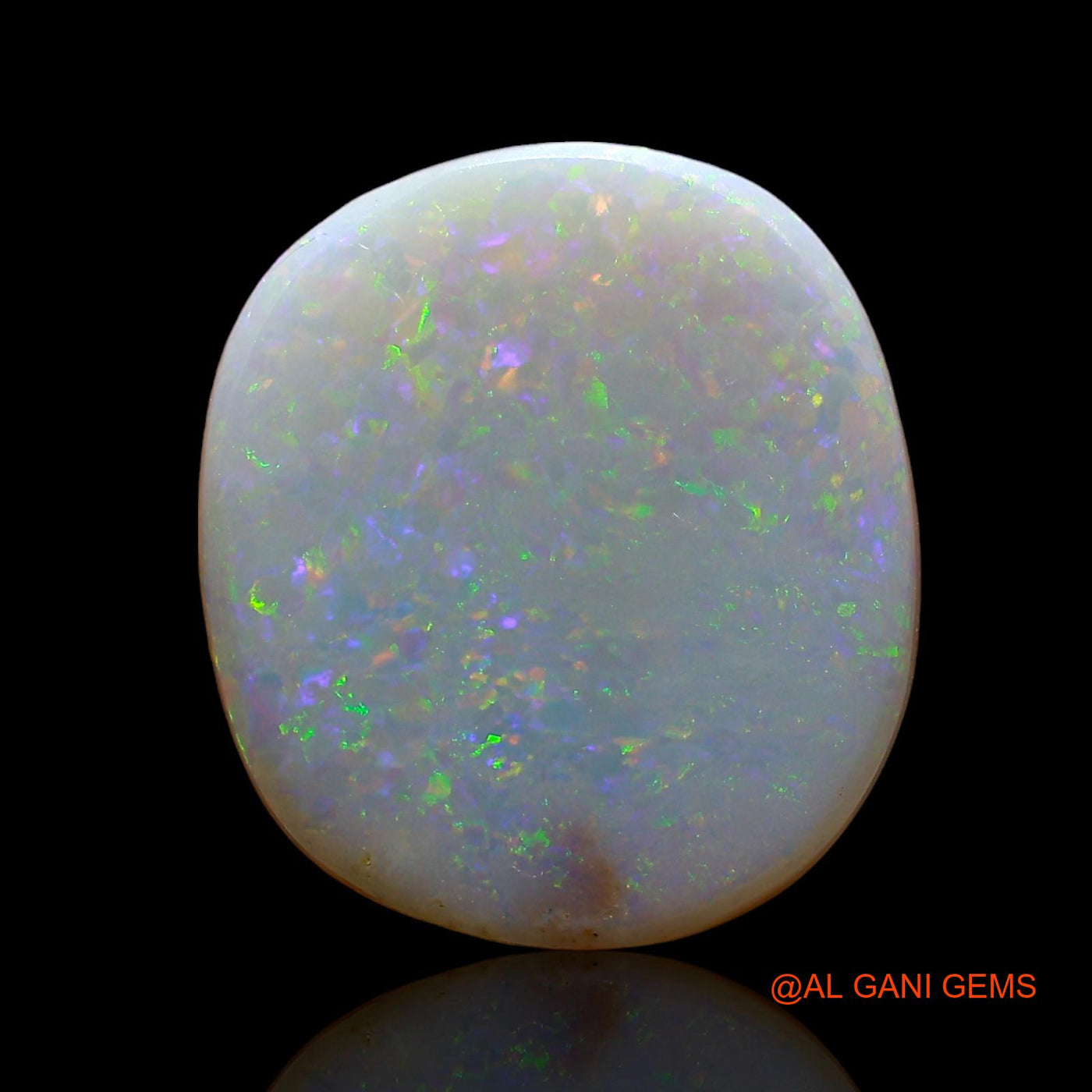 Natural Fire Opal Gemstone 4.00 Cts Loose Oval Cabochon From Australia 15x13x3 mm AE-221