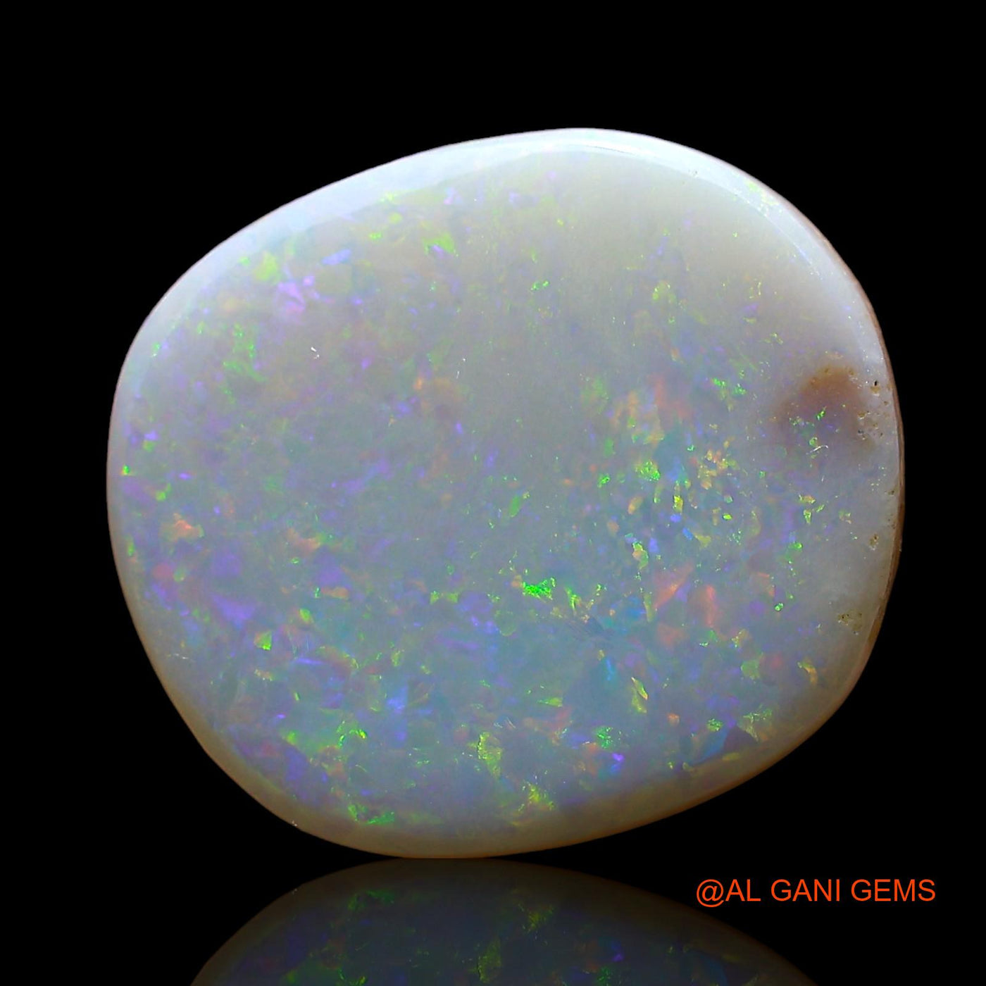 Natural Fire Opal Gemstone 4.00 Cts Loose Oval Cabochon From Australia 15x13x3 mm AE-221