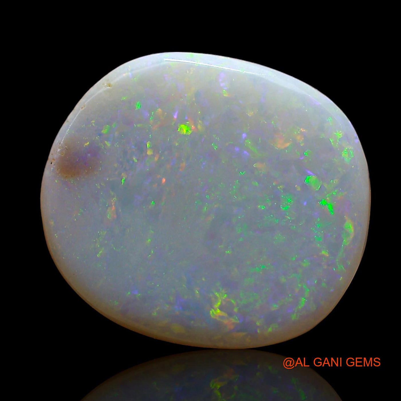 Natural Fire Opal Gemstone 4.00 Cts Loose Oval Cabochon From Australia 15x13x3 mm AE-221
