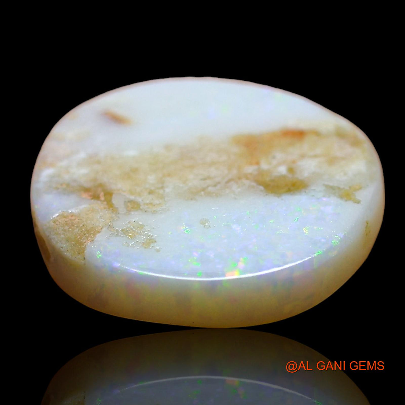 Natural Fire Opal Gemstone 4.00 Cts Loose Oval Cabochon From Australia 15x13x3 mm AE-221