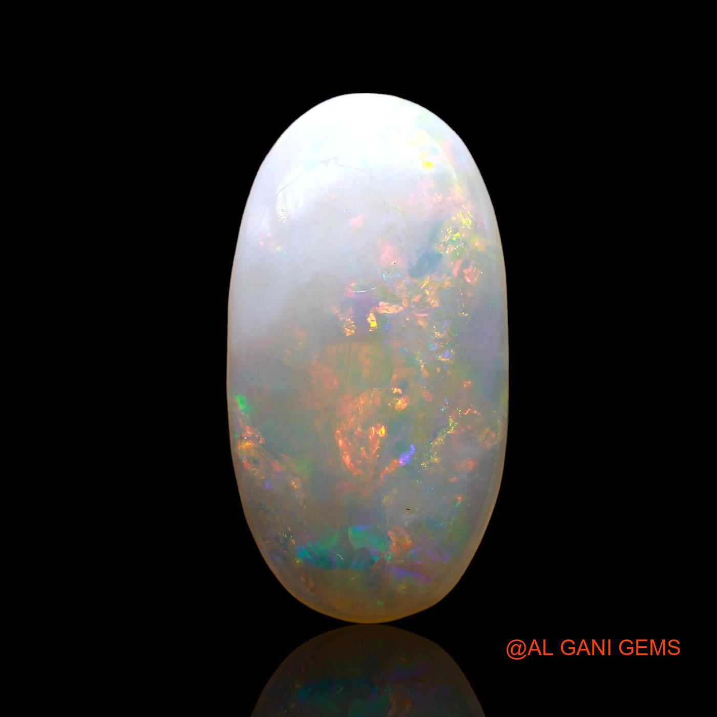 3.00 Cts Natural Australian Fire Opal Loose Gemstone Oval Cabochon 17x9x3 mm AE-222